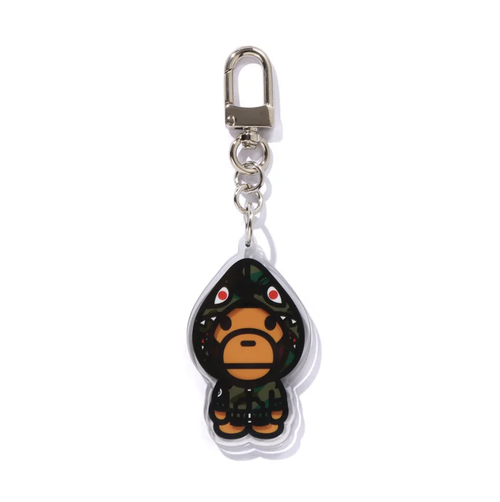 2025SS A BATHING APE BAPE KIDS MILO SHARK ACRYLIC KEYCHAIN 鯊魚外套 MILO 鑰匙圈 現貨 2L70382012