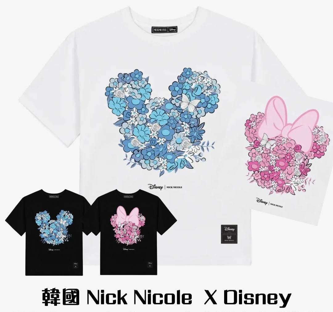 【韓國預購】AKR071401 NICK NICOLE X Disney 迪士尼短袖上衣 (ONE SIZE)