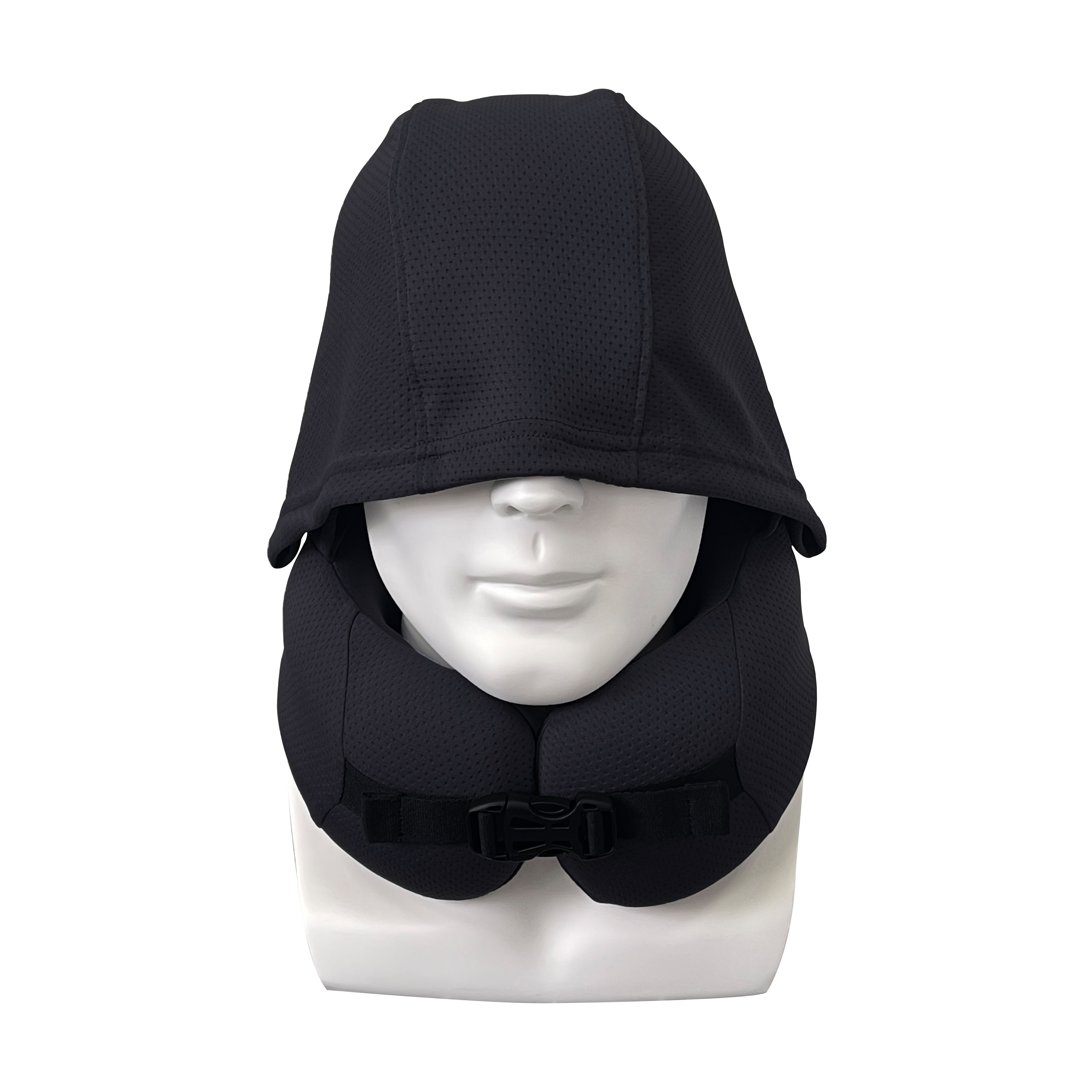 EASYNAP 記憶海綿頸枕(連衛衣帽款及便攜收納盒) 黑色