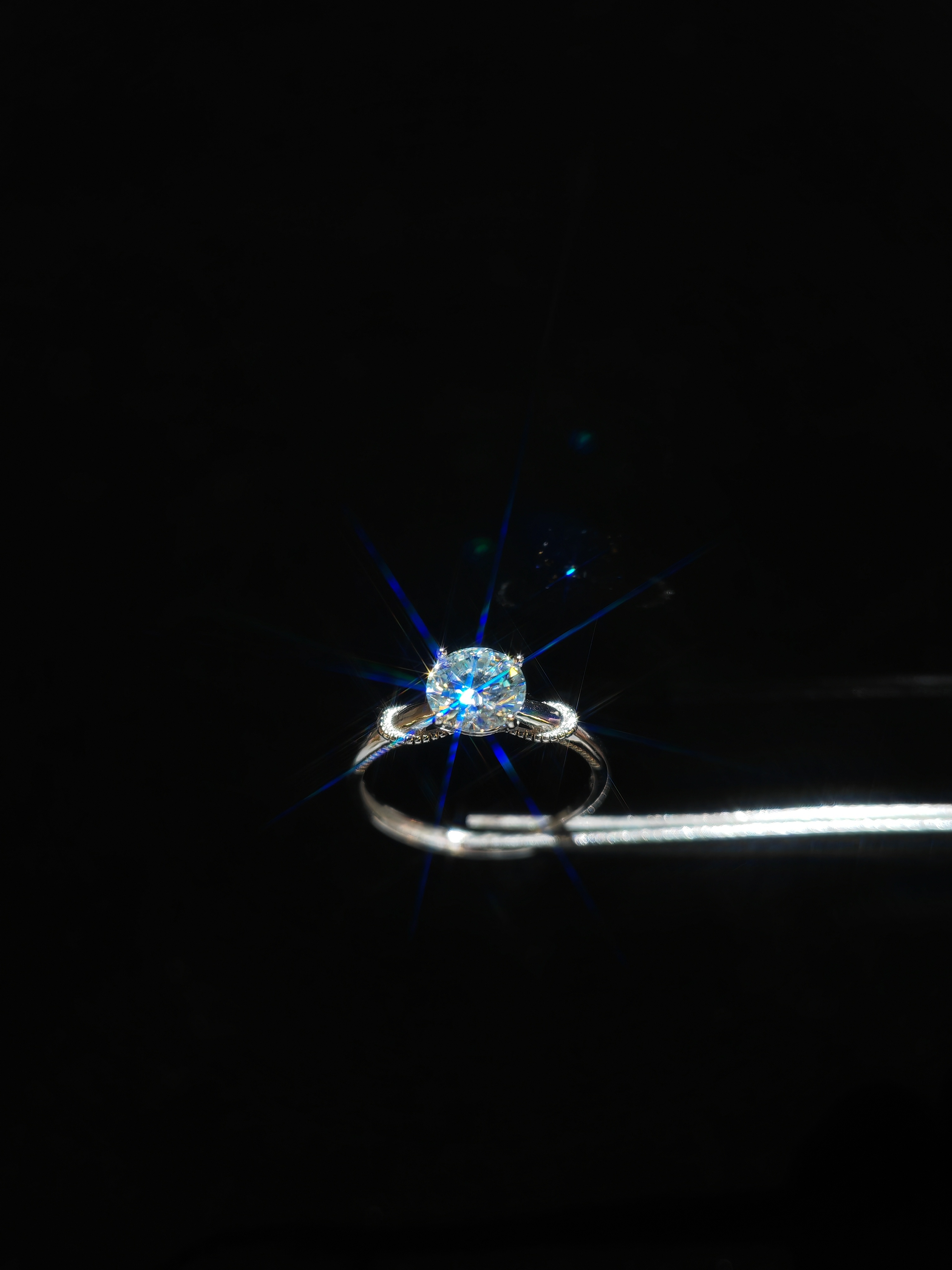 1.00ct 莫桑S925戒指 MR014