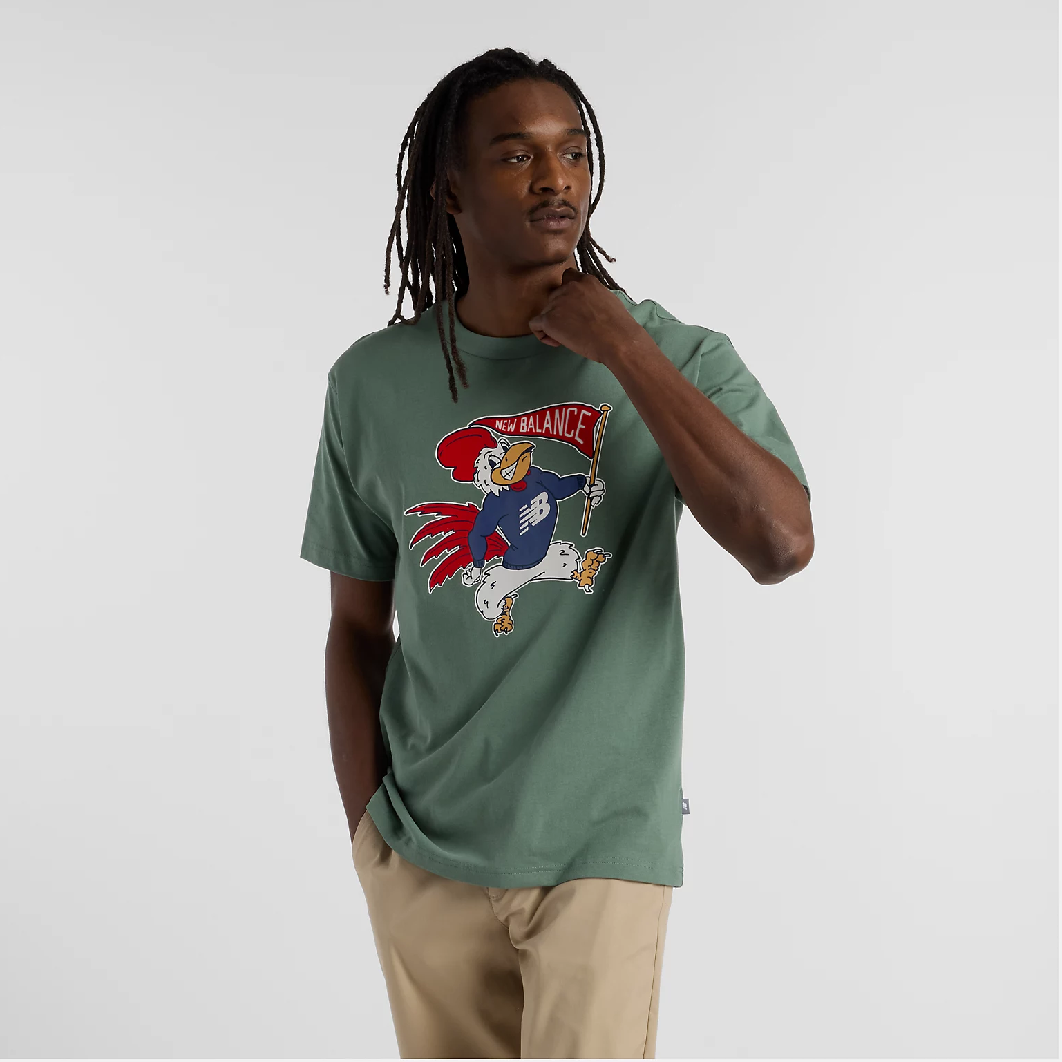 New Balance  - 男裝運動鬆身吉祥物T恤 MT51413