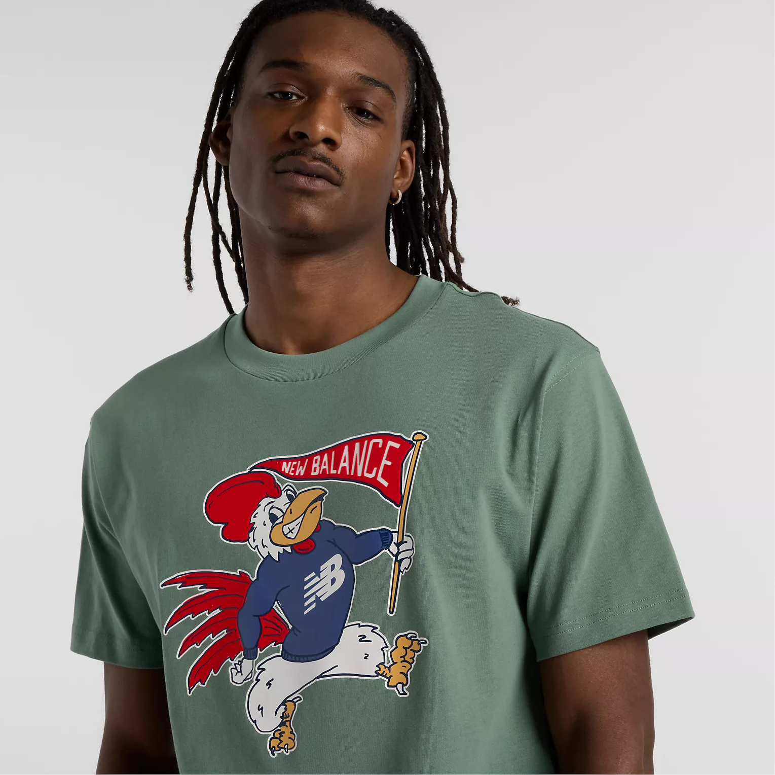 New Balance  - 男裝運動鬆身吉祥物T恤 MT51413