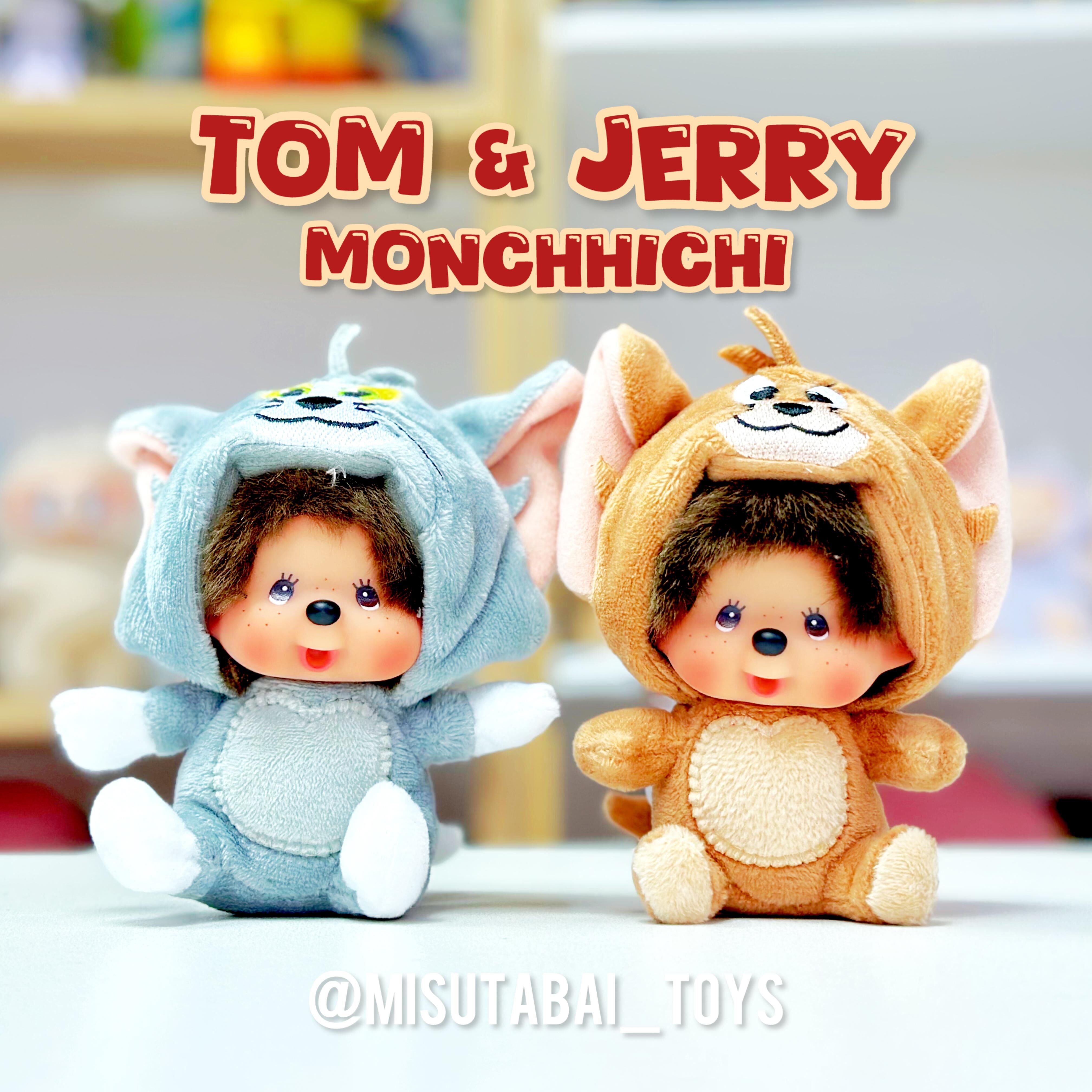 Monchhichi Tom &  Jerry Plush Key Chain