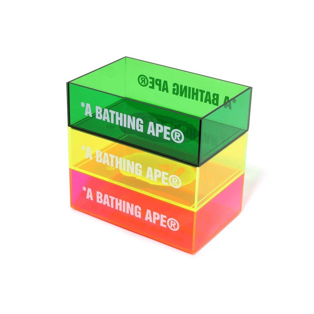 2025SS A BATHING APE BAPE STACKING ACRYLIC CASE 盒子 置物盒 堆疊 現貨 1L80192004