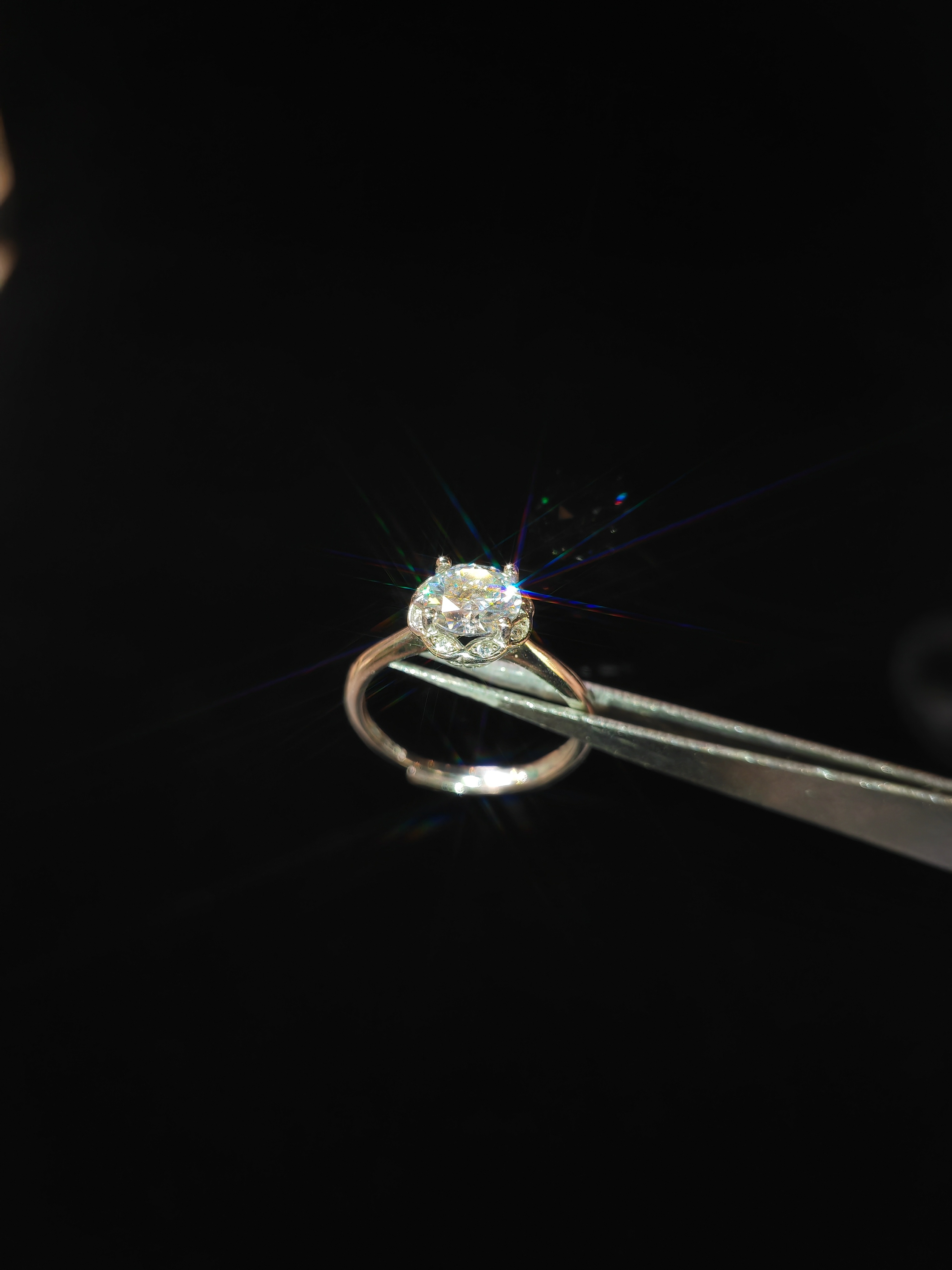 1.00ct 莫桑S925戒指 MR024
