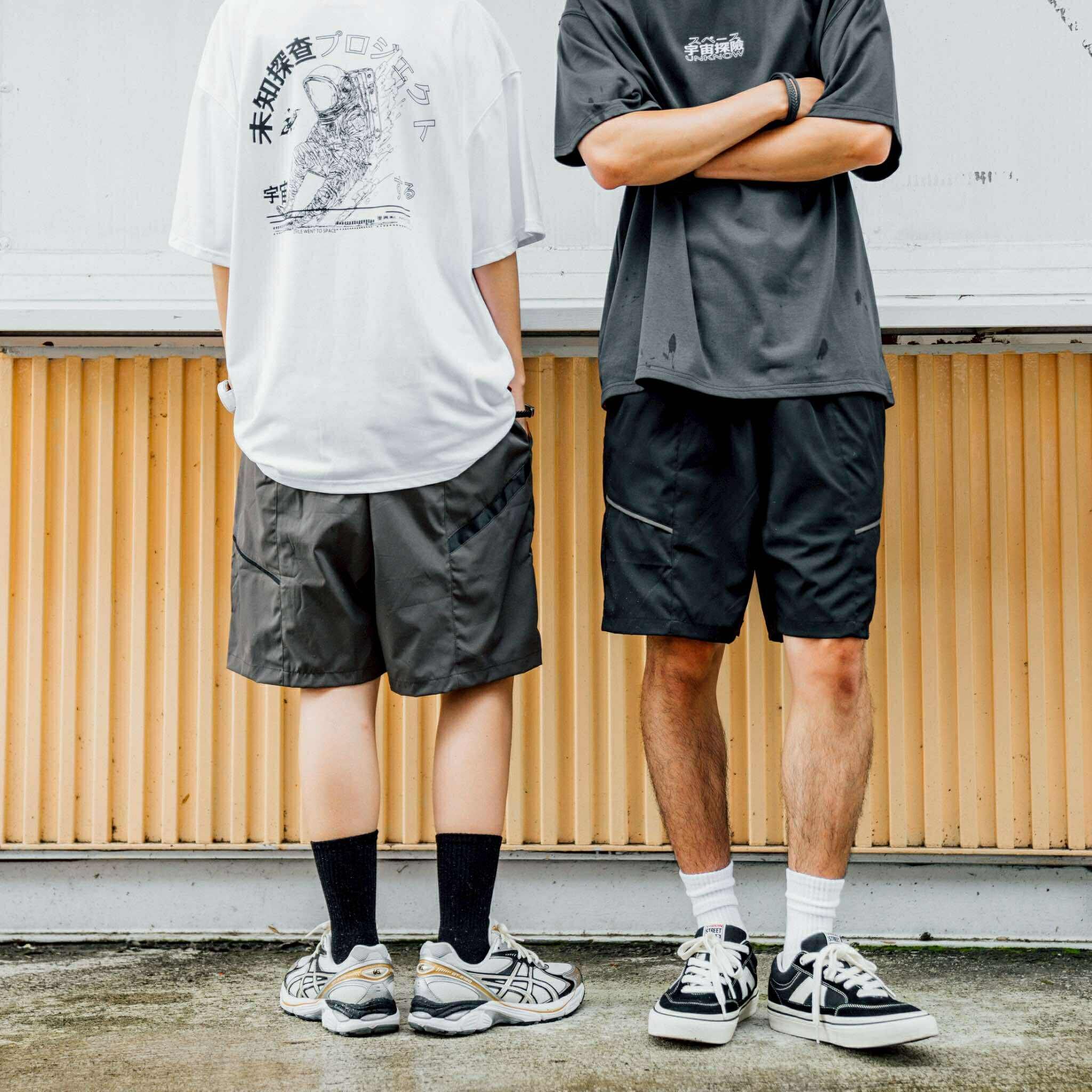 SBG 多剪裁 拼接 機能 短褲 SB0347