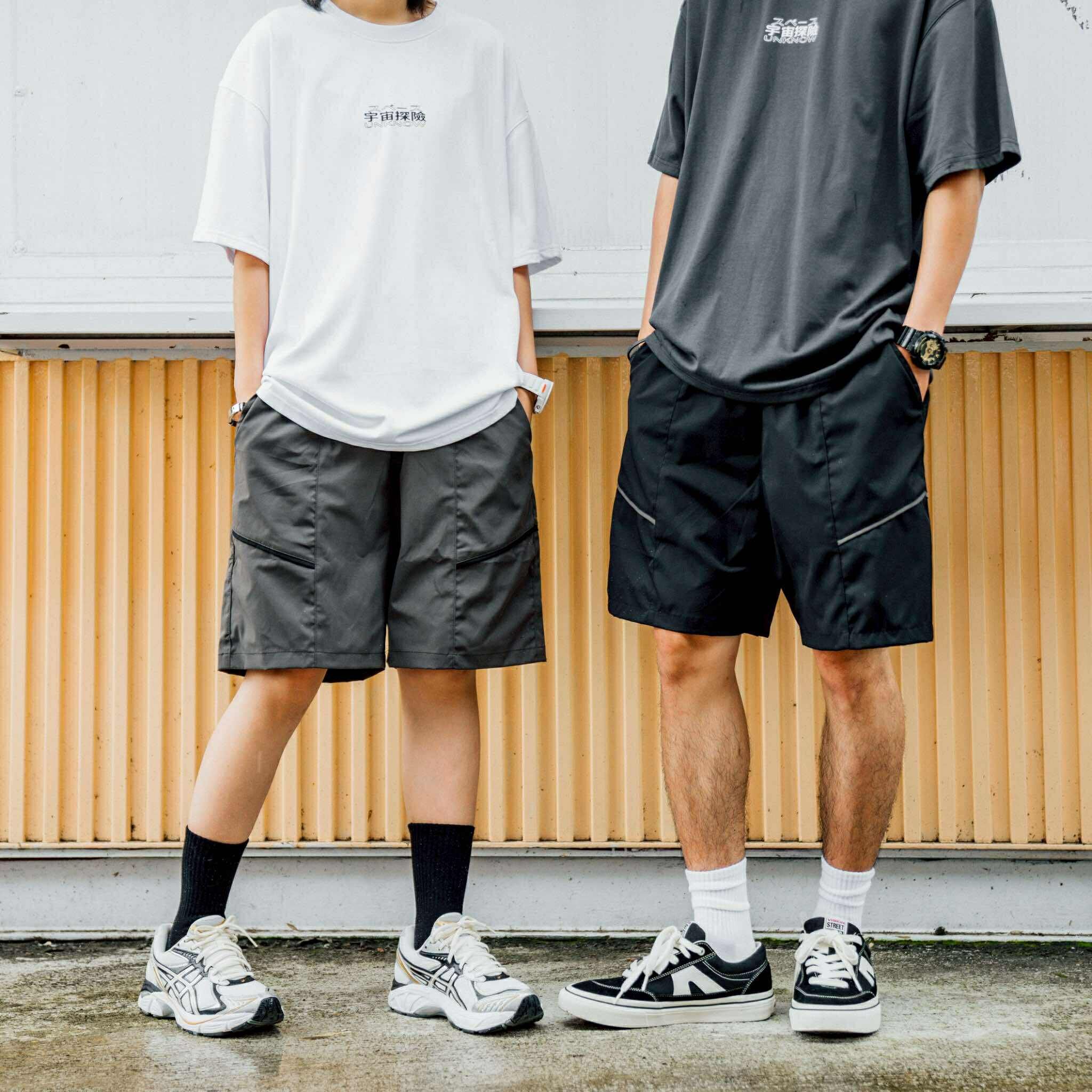 SBG 多剪裁 拼接 機能 短褲 SB0347