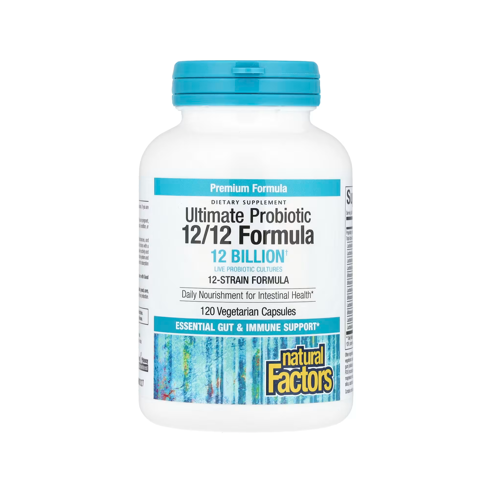 Natural Factors 超級益生菌系列 12/12 配方 120 億 素食膠囊 120 粒