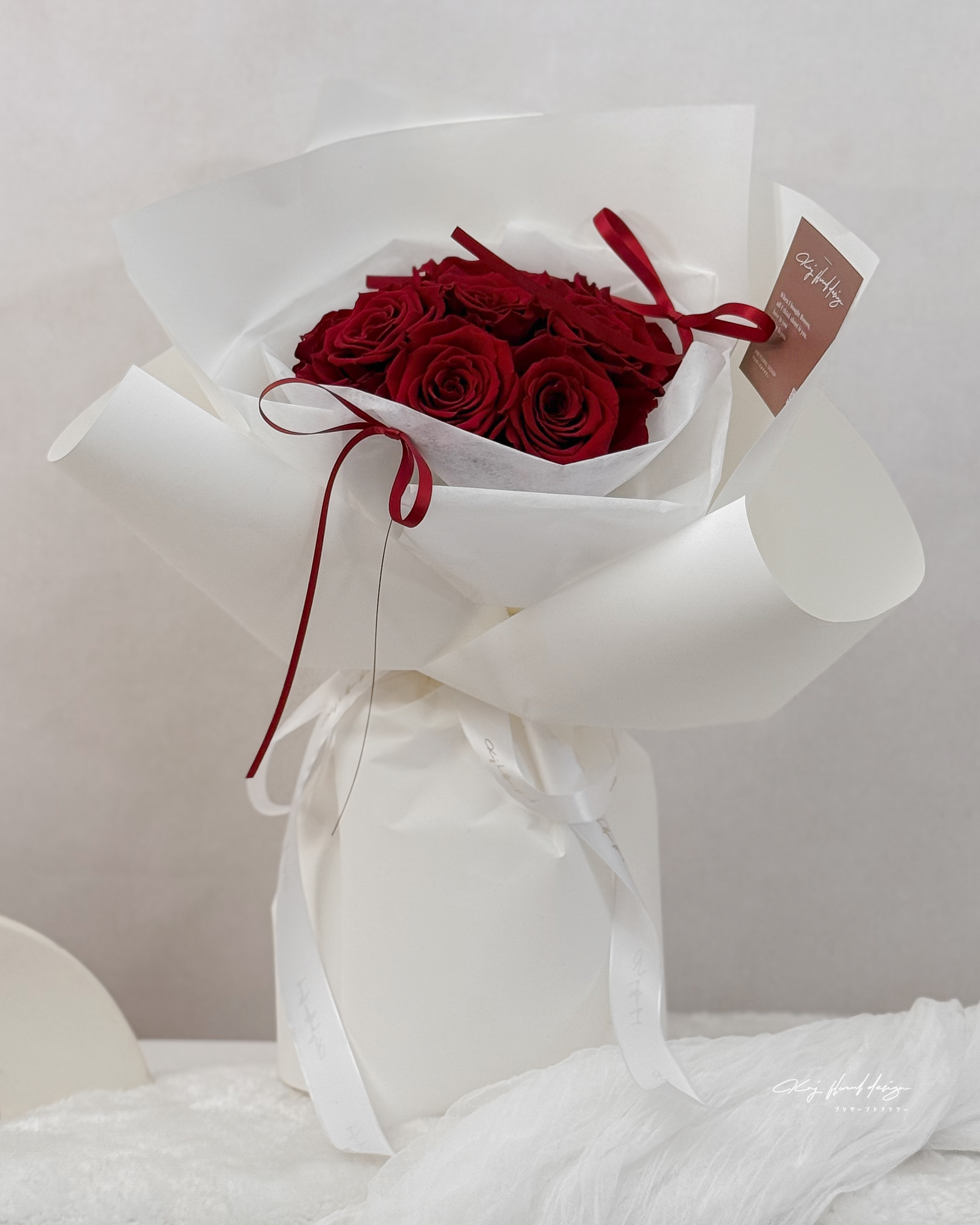 頂級厄瓜多永生玫瑰花束．摯愛紅