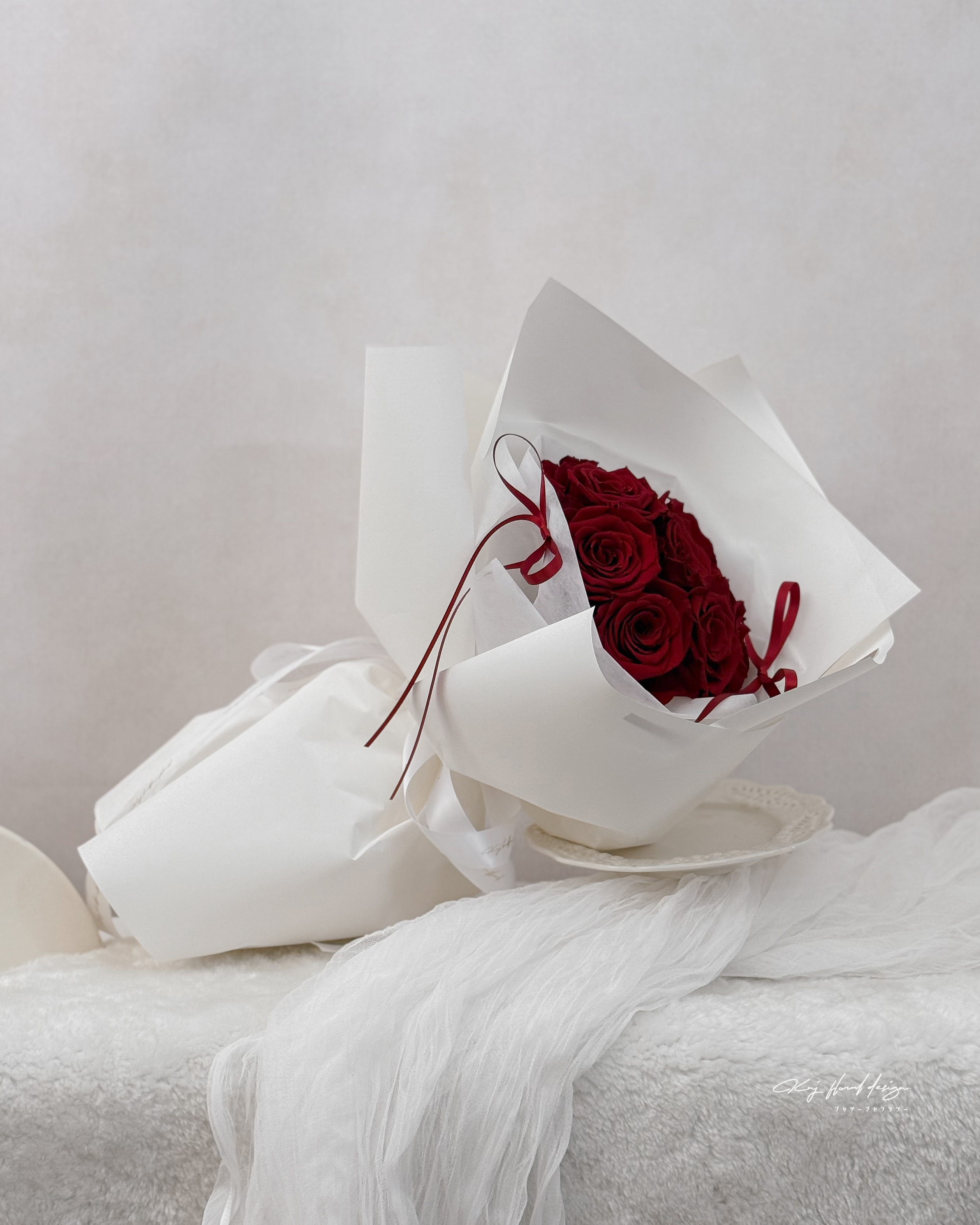 頂級厄瓜多永生玫瑰花束．摯愛紅