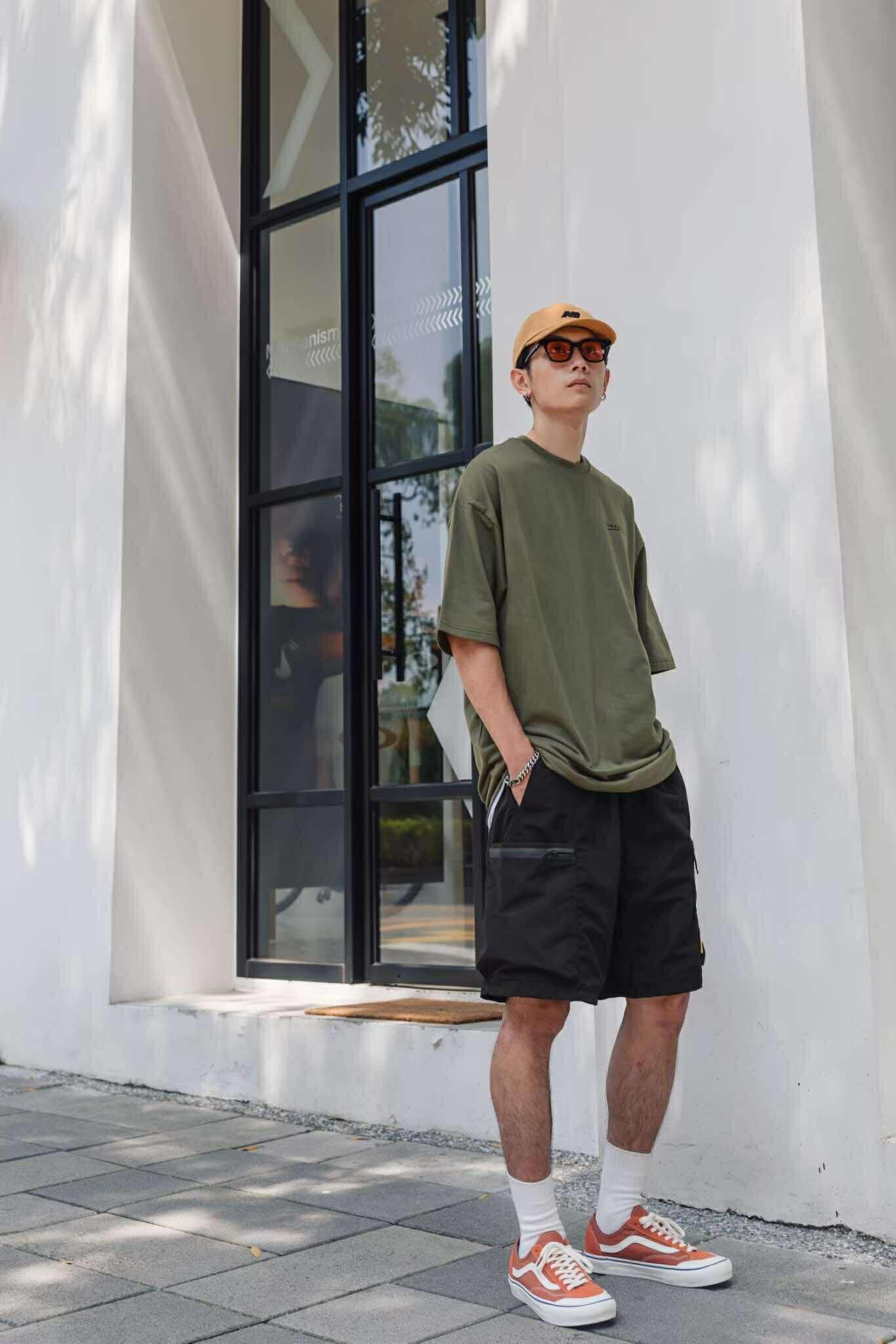 SBG 抗撕裂 大口袋日系 古著 工裝短褲 003