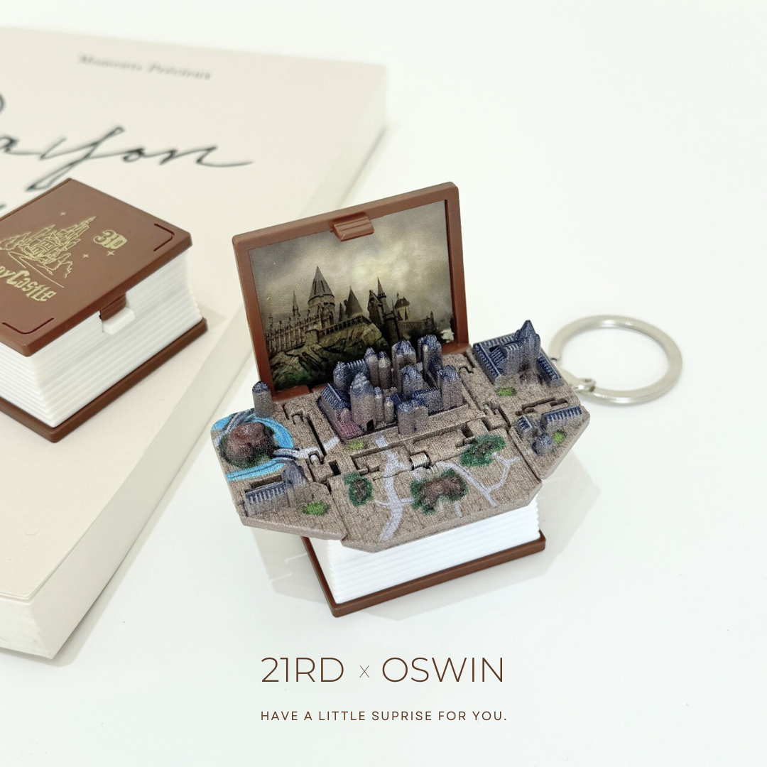 霍格華茲城堡 3D立體書吊飾