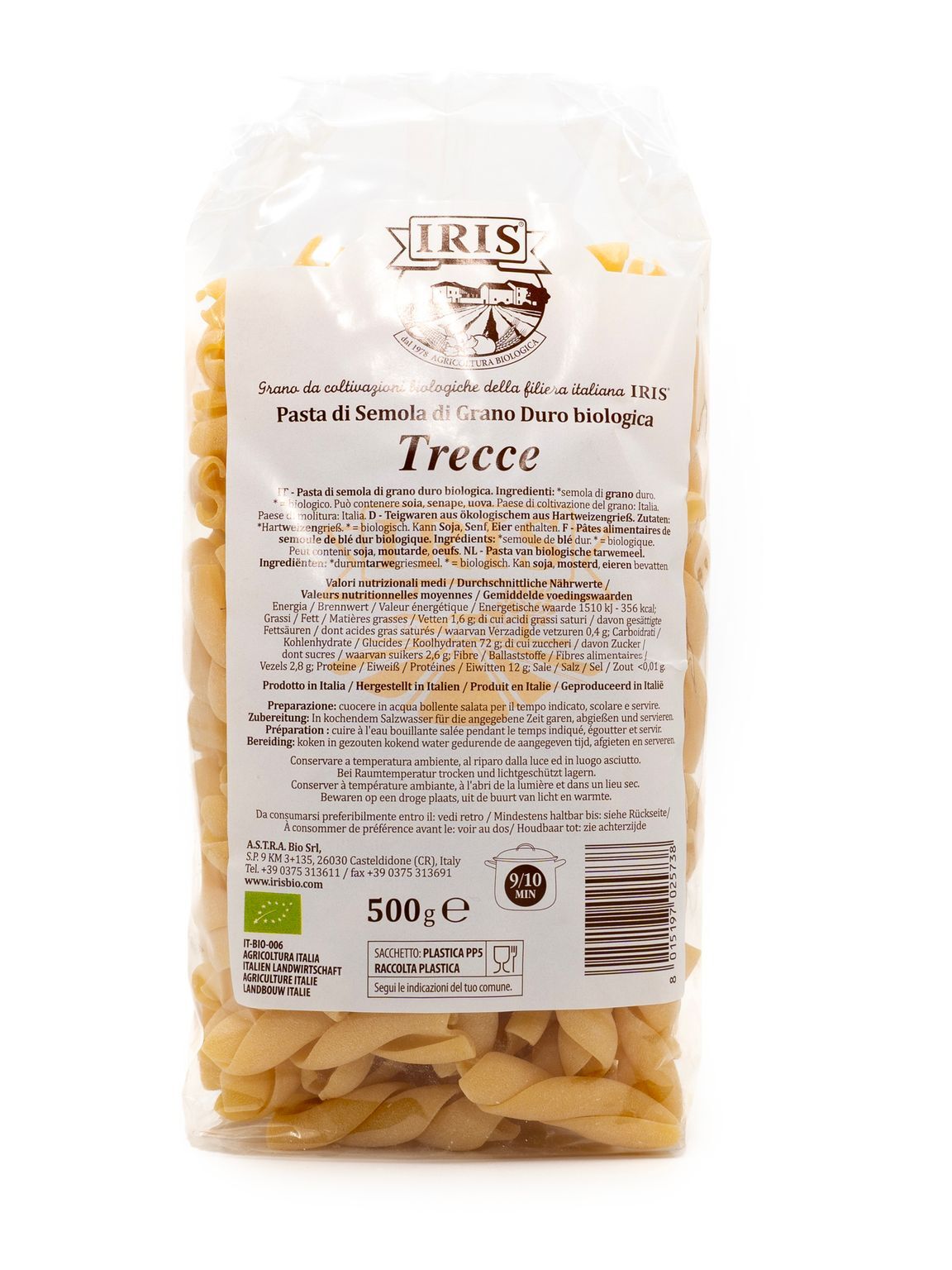 IRIS BIO Organic Trecce (500g) (55743)