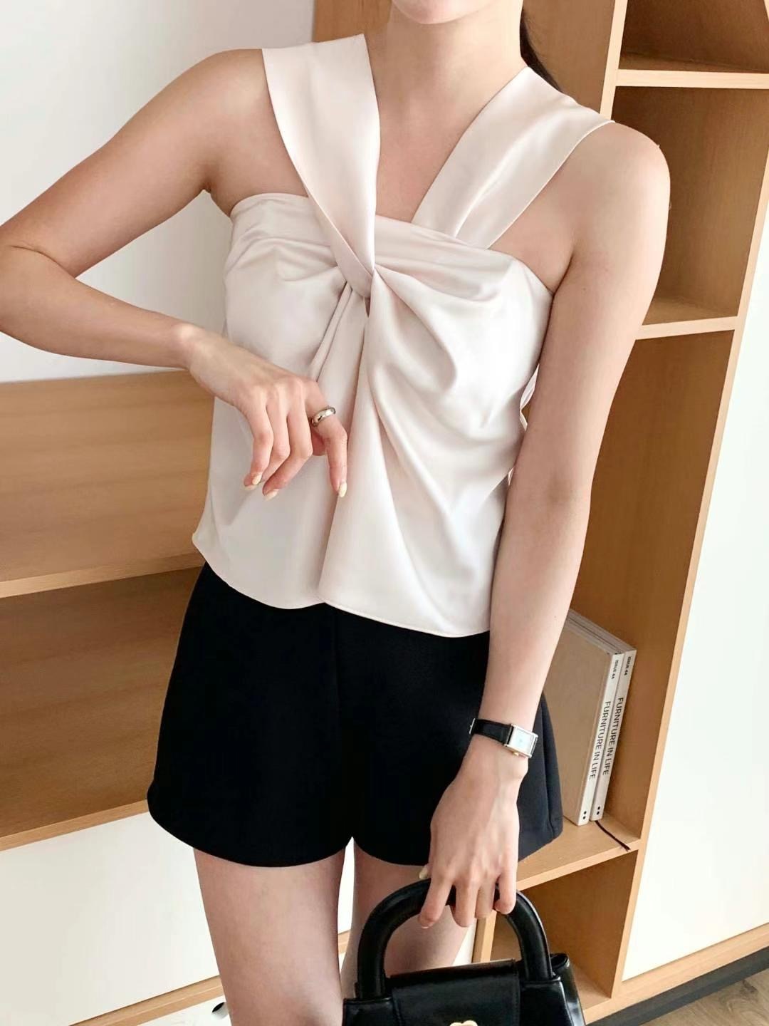 Satin Halter-neck Top