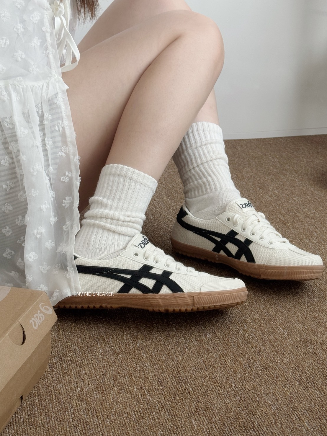 Asics TSG-110 奶白織紋