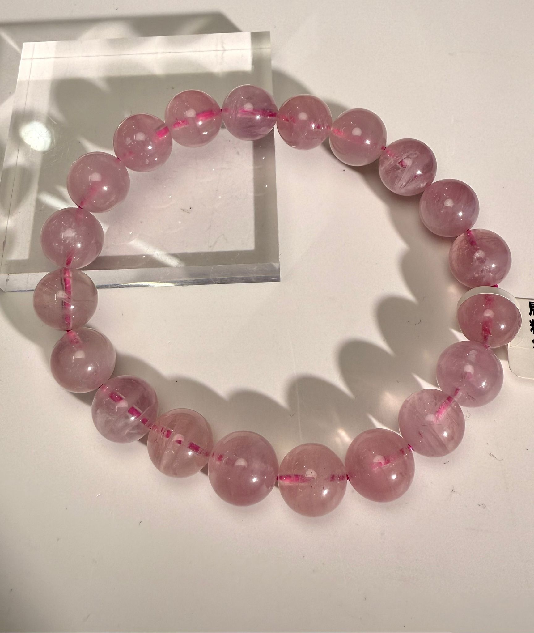 馬達加斯加粉晶手串（9-10.5mm）
