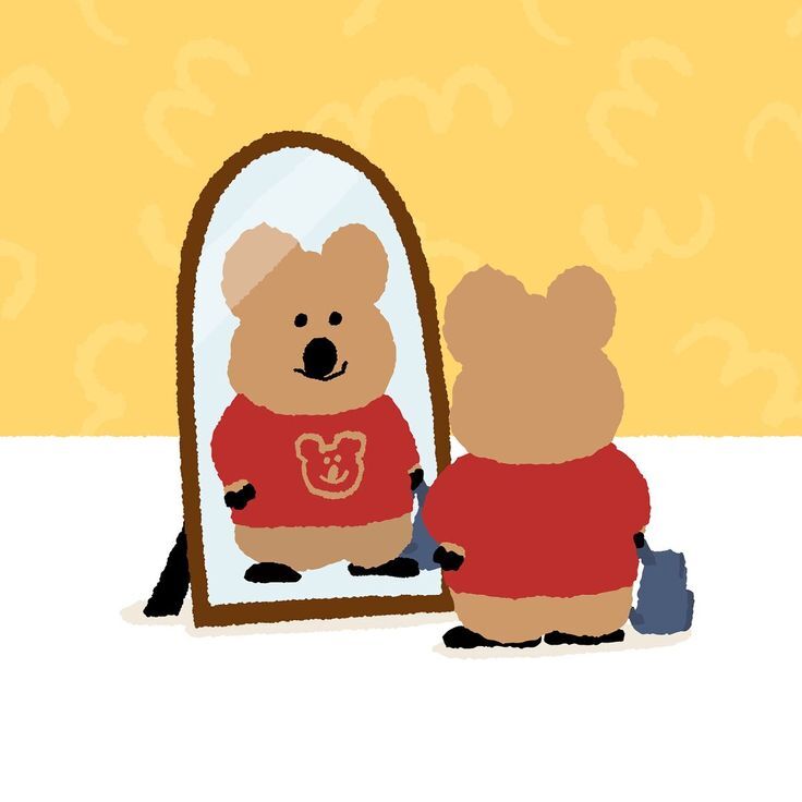 Quokka 照鏡子 我今天真好看