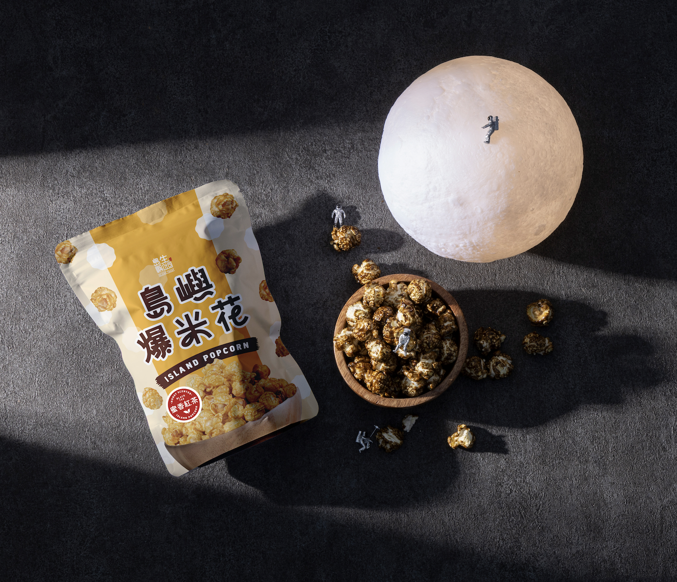 島嶼登月計劃_爆米花 （五種風味，花蓮柚子鹽，海苔，焦糖，柚香金萱，蜜香紅茶