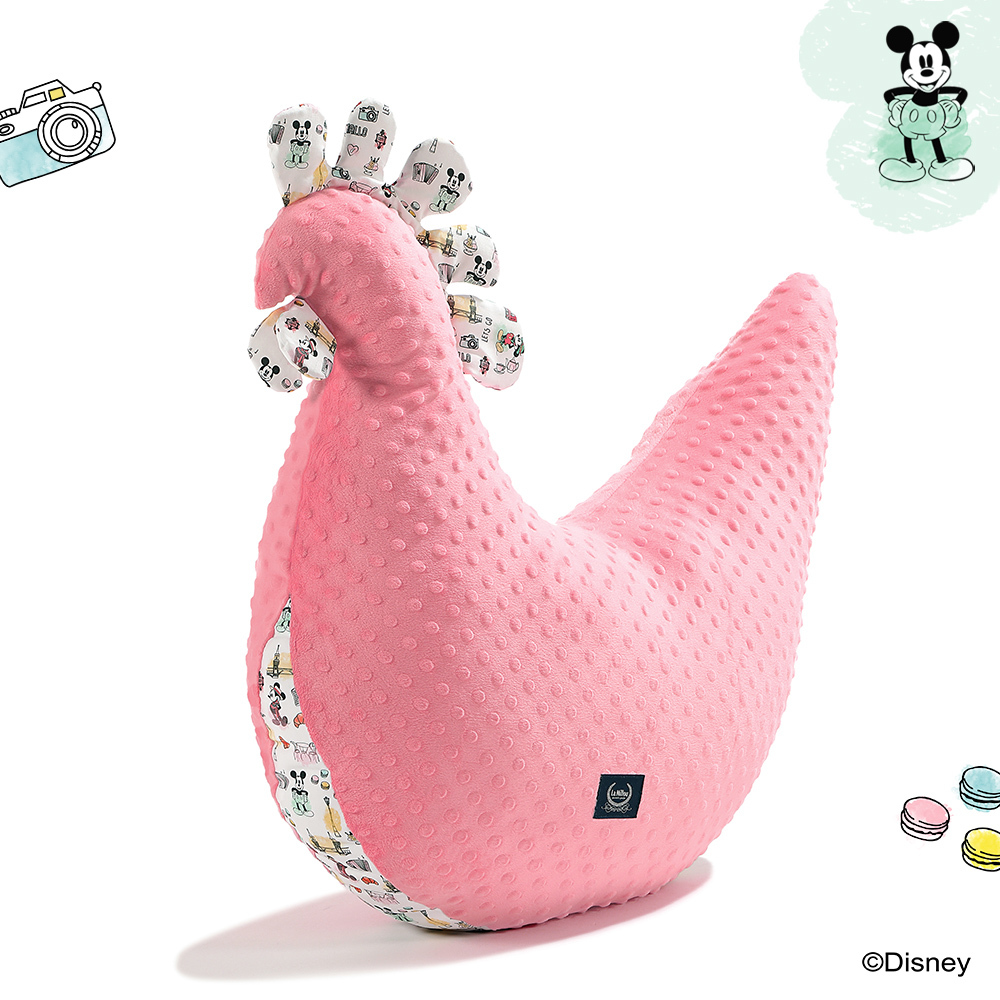 La Millou波蘭 黛安奶奶的雞加大｜豆豆哺乳枕｜米奇系列_嚮旅行篇｜夢幻珊瑚粉