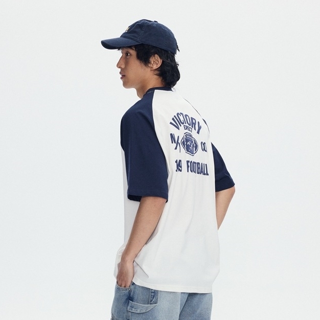 7M09 美式復古雙面印花短棉TEE 三色