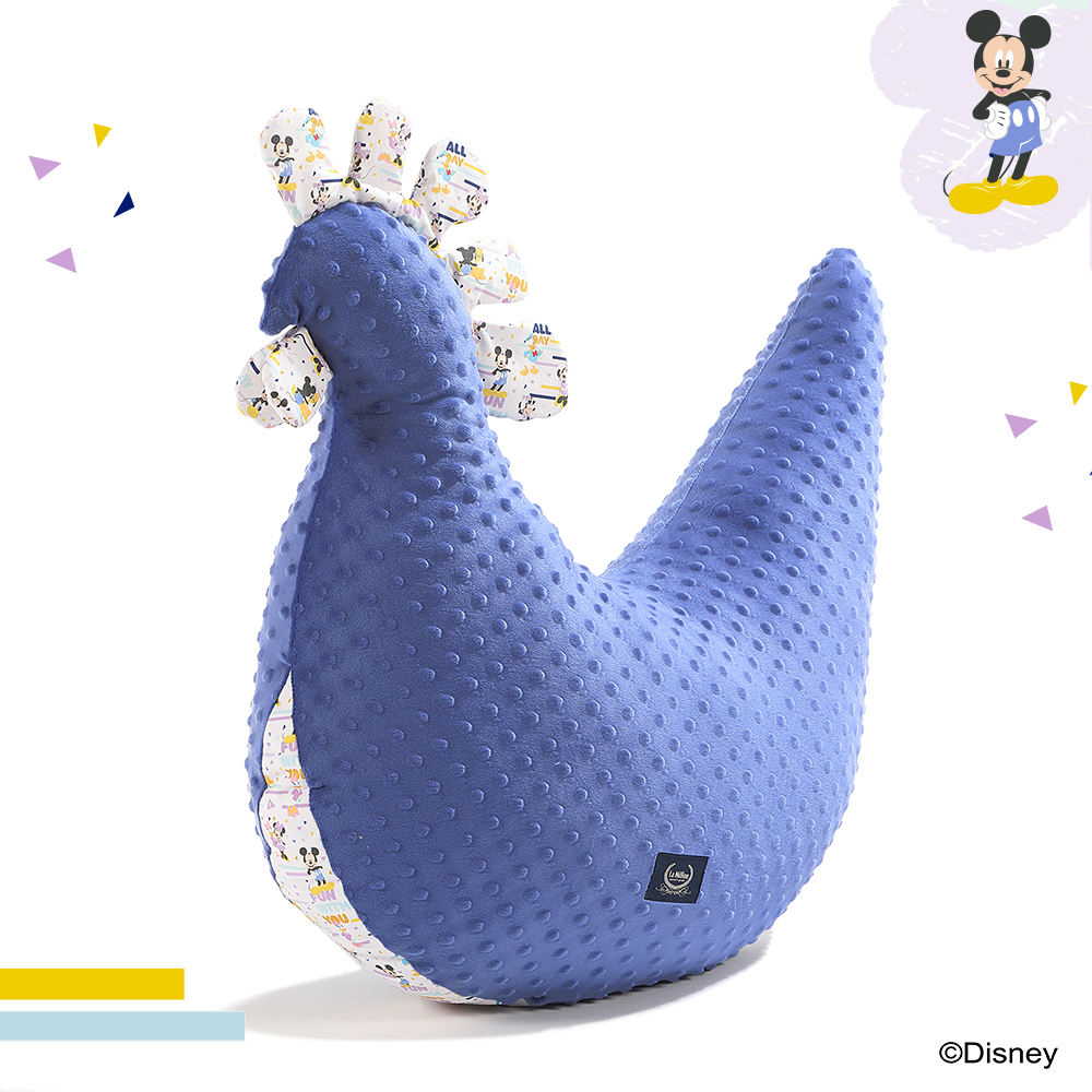 La Millou波蘭 黛安奶奶的雞加大｜豆豆哺乳枕｜米奇系列_嚮一起篇｜地中海藍