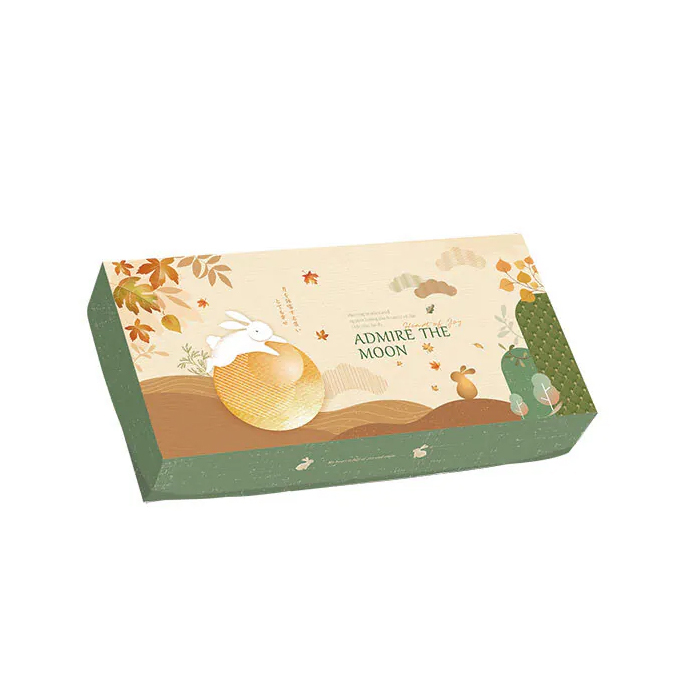 掀蓋盒(M) 中秋 暖暖秋楓 10入/包 31.3*15.7*5.2cm【3A14-215801】