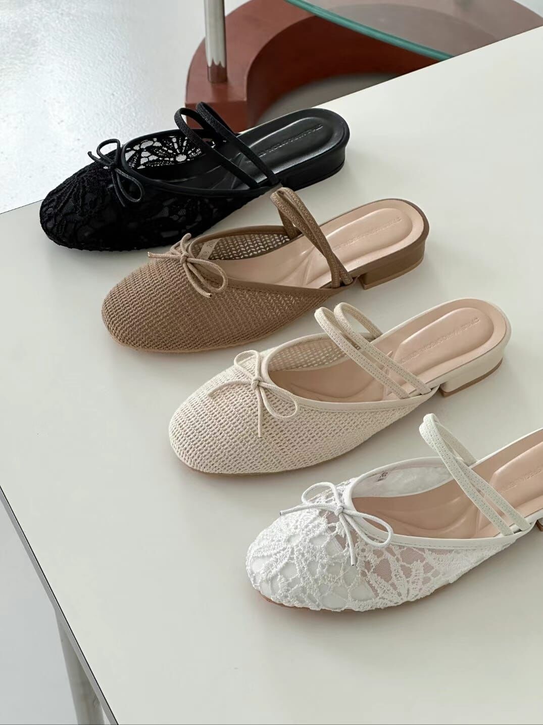 SH4502 真皮兩著編織微踭拖鞋 *買大一碼*