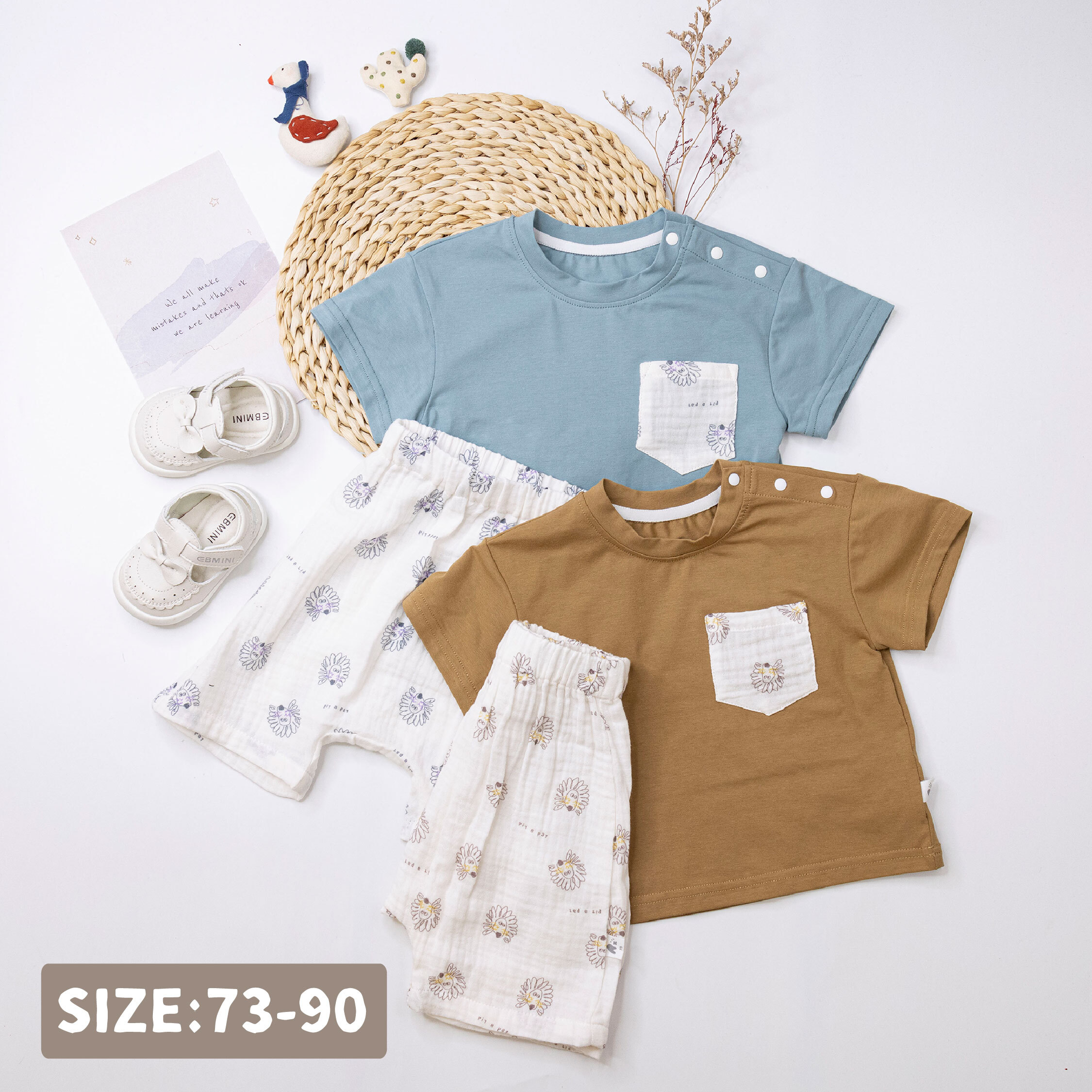 【H50703】童趣手繪動物圖案套裝