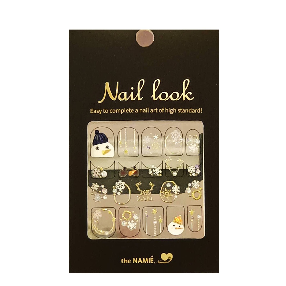 韓國精品指甲貼紙theNAMIÉ NAIL LOOK Sticker -NNL-048 雪人