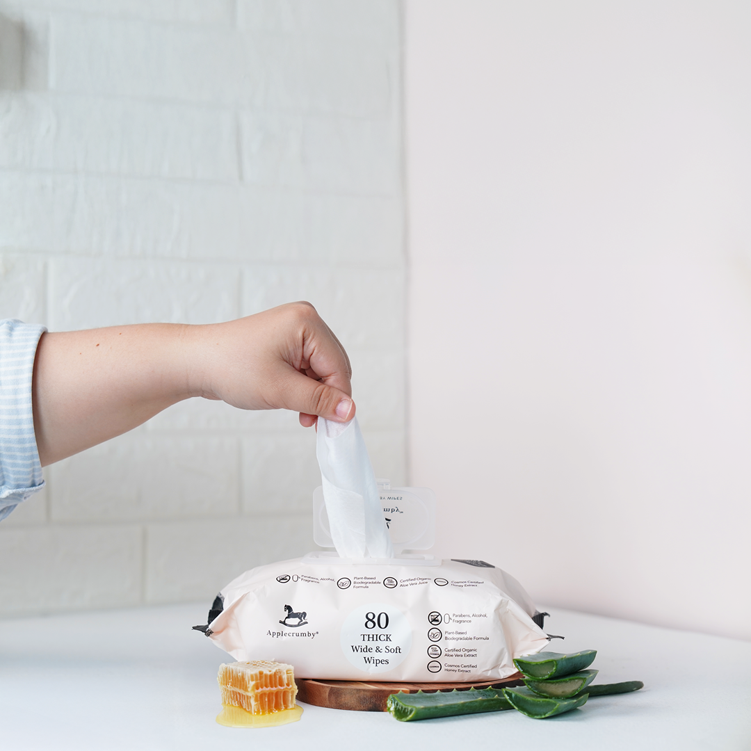 麥蘆卡蜂蜜嬰兒皮膚癒合護理加厚濕紙巾80片（2包裝）