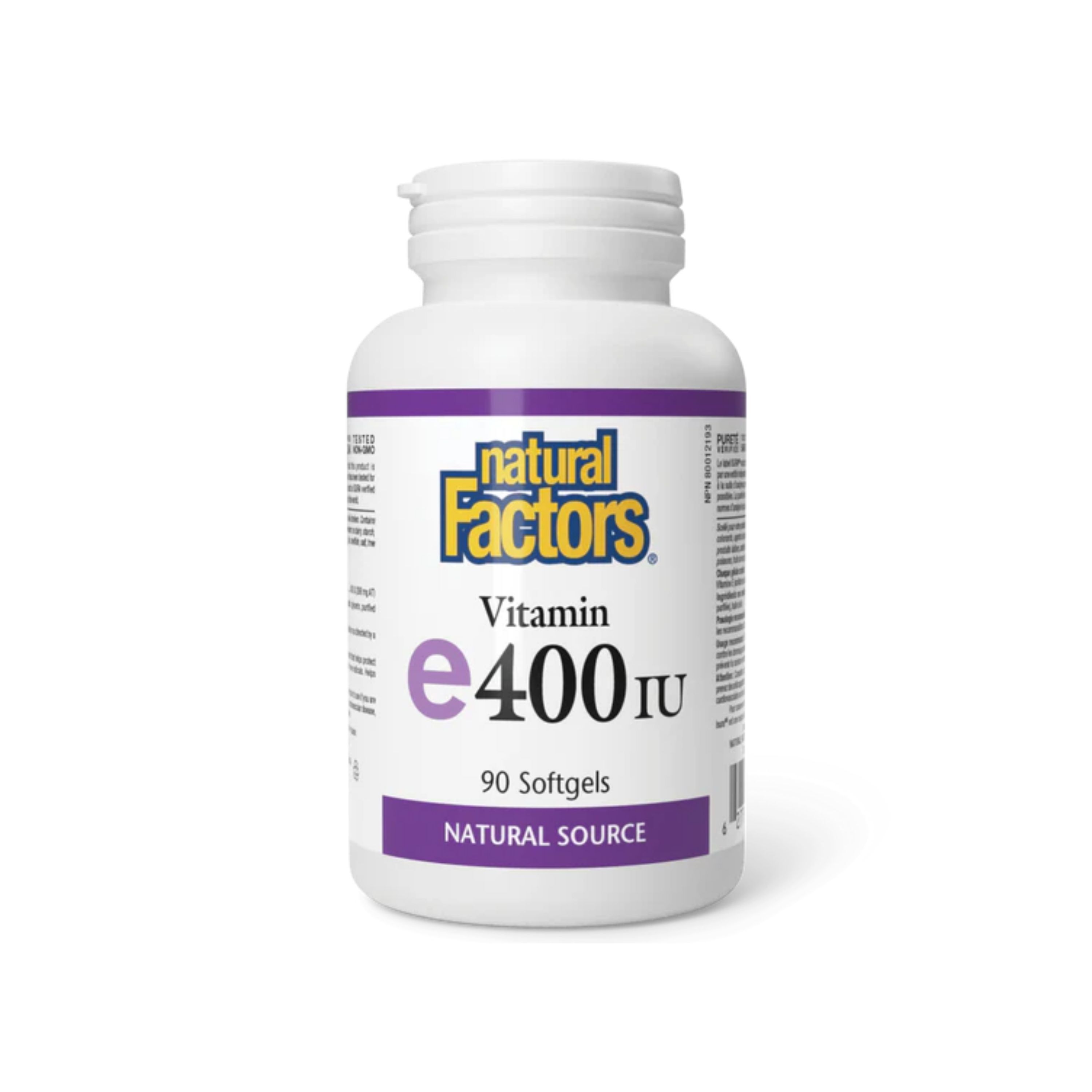 Natural Factors 維他命E 400IU軟膠囊 90粒