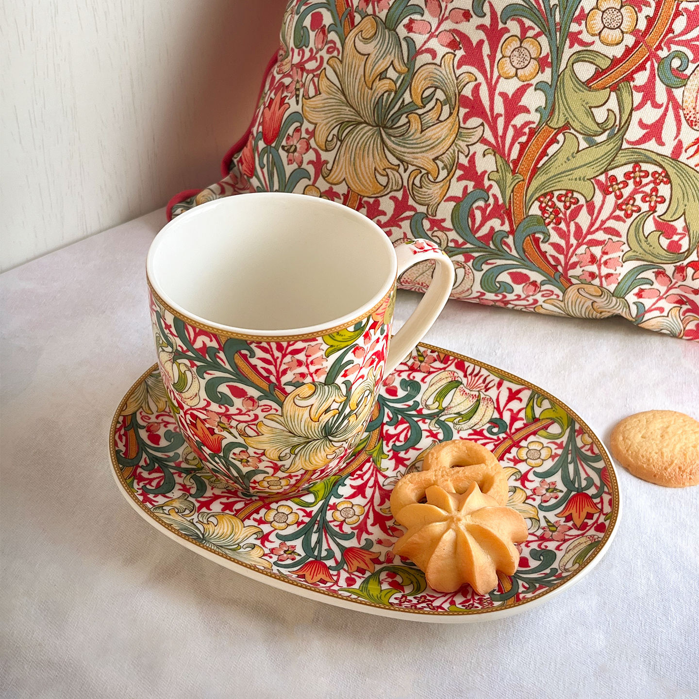 【LESSER & PAVEY 】Wm.Morris Golden Lily 點心杯盤組