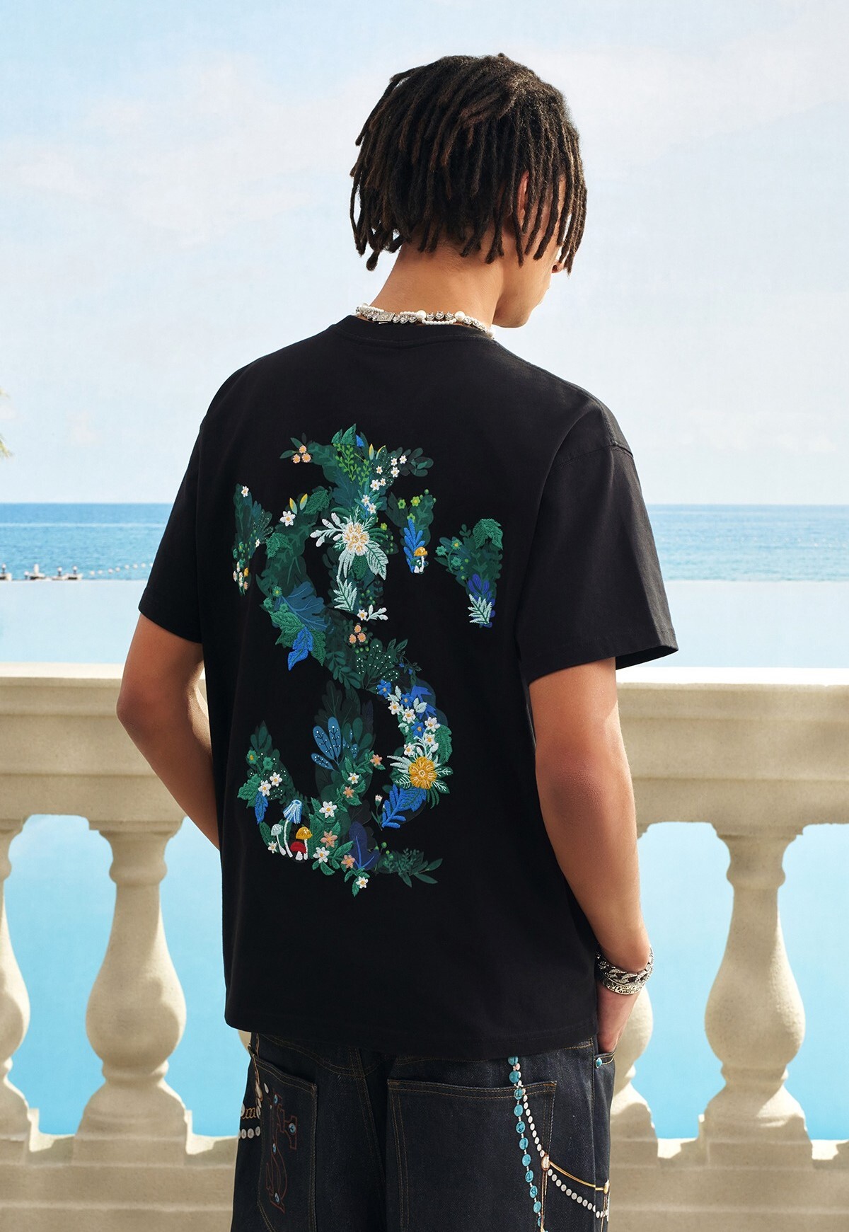 STK SmallTownKid 花樹LOGO 刺繡 短袖 T