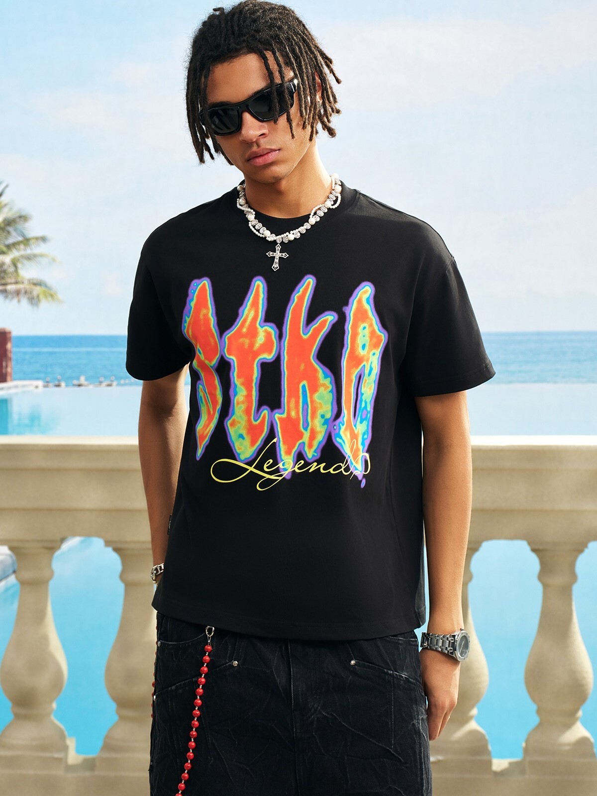 STK SmallTownKid 熱影像 LOGO 短袖 T