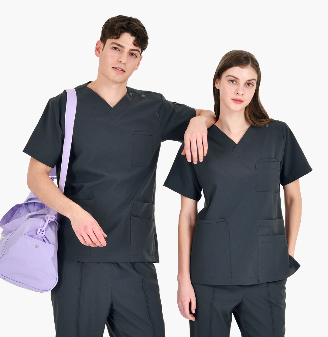 20204 EASYLIGHT 男女通用刷手服 隕石灰