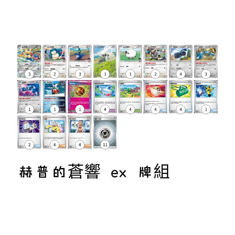 赫普的蒼響 ex Deck  (按牌組構築方案)