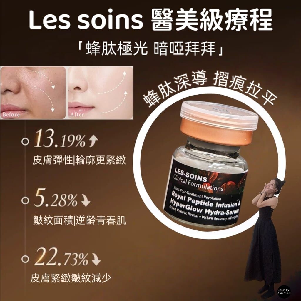 Les soins 醫美級療程✨ 蜂肽彈【極緻修復．逆齡之光】 蜂肽極光修復精華Z62  3mlx10 支🐝Bee Peptide Aurora Repair Serum💢溫馨提示💢產品推出少量優惠，所以不能提供存貨服務💢之前買過嘅客人今次收貨，拎7盒會再送多一盒，敬請留意💢