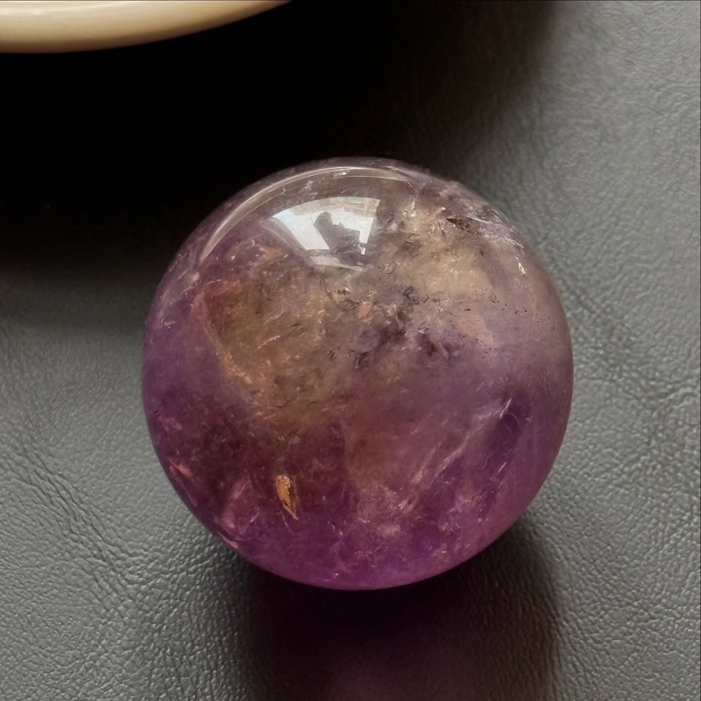[原石] 紫黃晶 水晶球 約 35mm