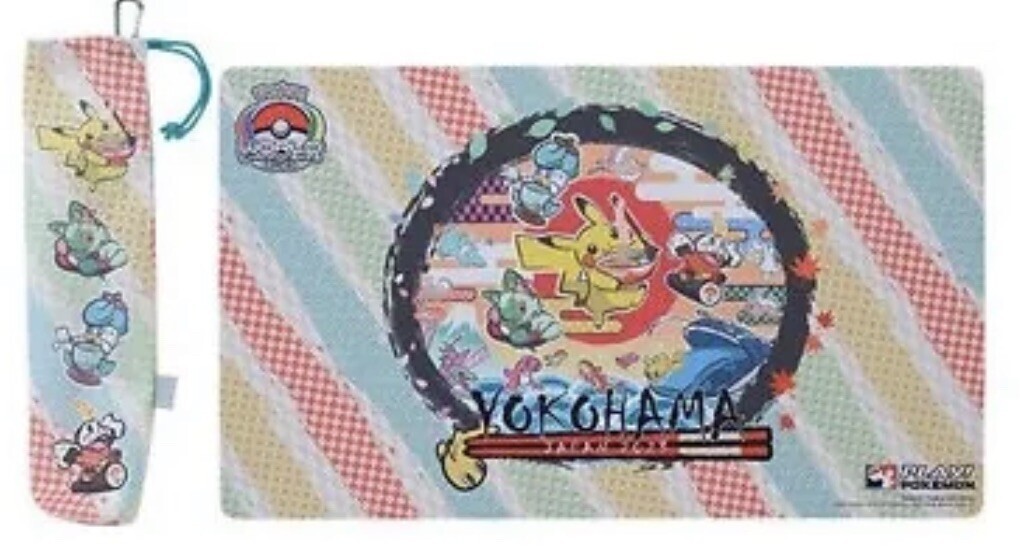 寶可夢卡牌卡墊收納盒＋卡墊-2023 Pokemon Center Worlds Store 2023 JAPAN限定2