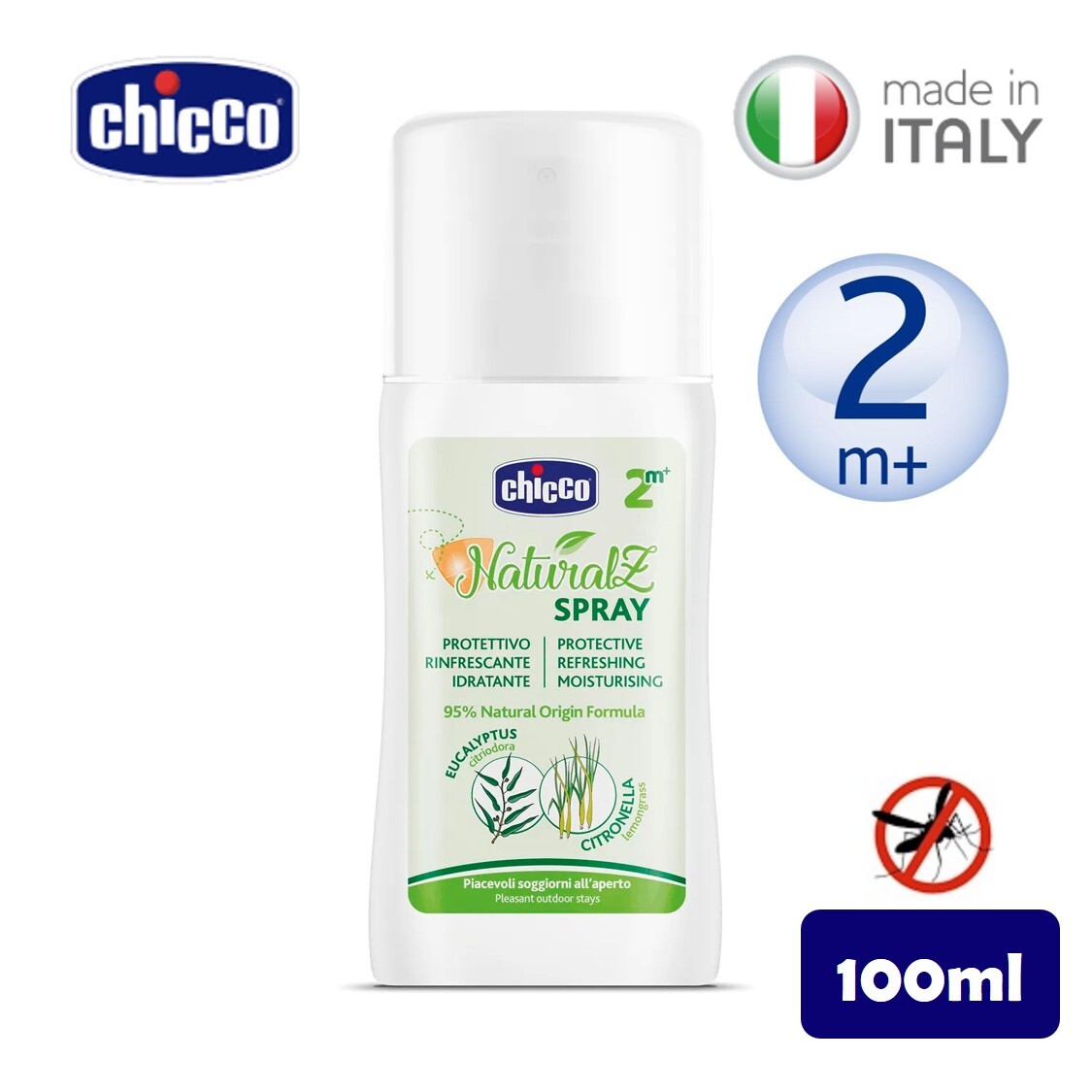Chicco Anti-Mosquito Naturalz Protective Spray (100ml)