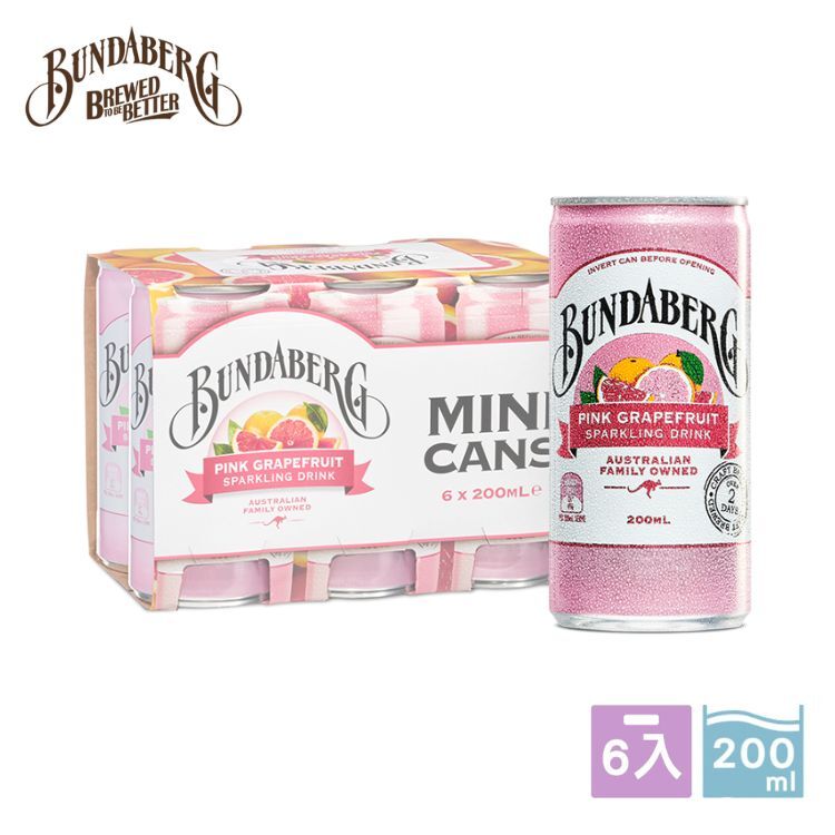 【Set of 6】Mini Cans–Pink Grapefruit Pack