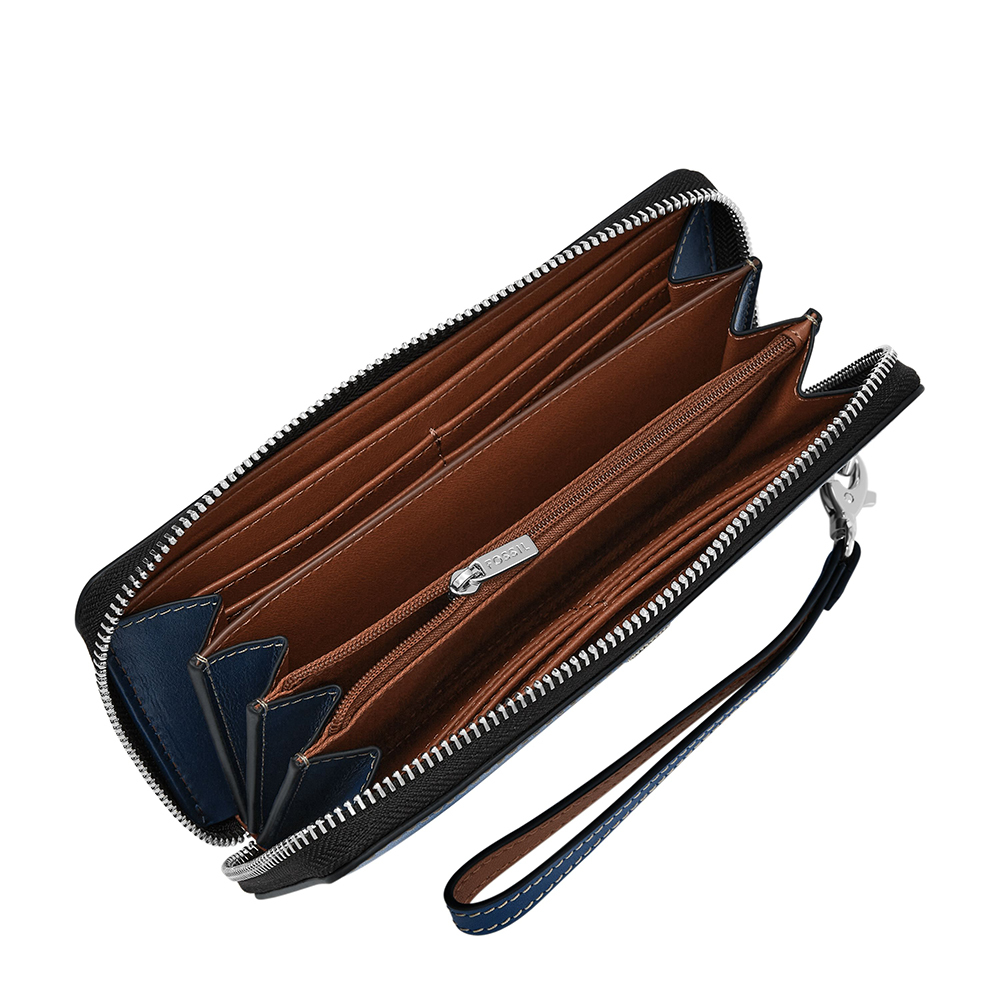 Lennox 真皮金釦手環帶長夾 (多色可選)