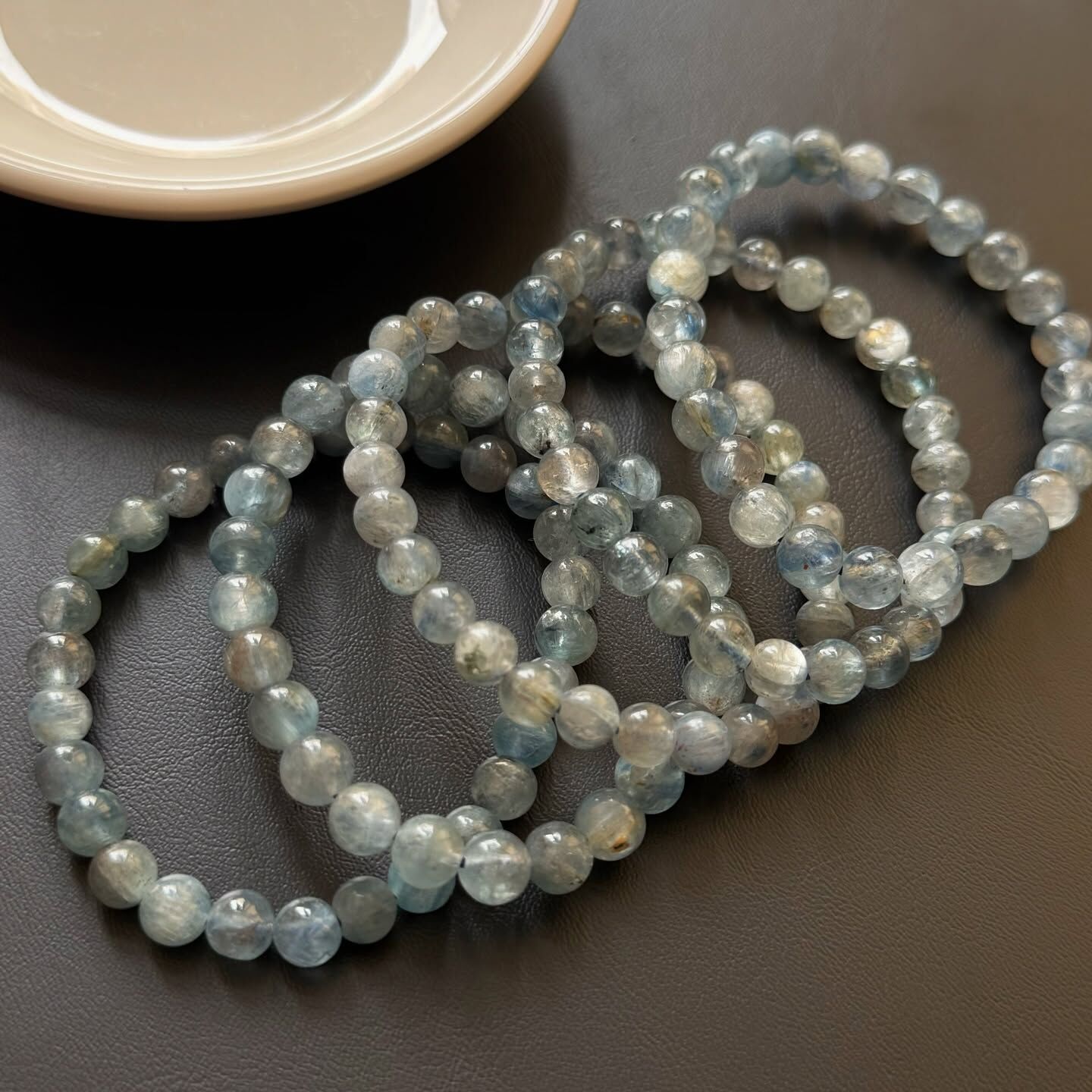 [原石] 冰種藍晶石 水晶手串