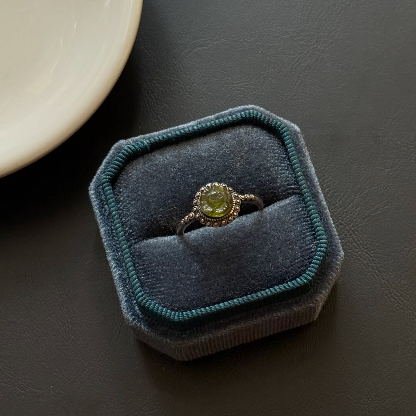 [原石] 西瓜碧璽 / 綠碧璽 925銀戒指（附戒盒）水晶戒指