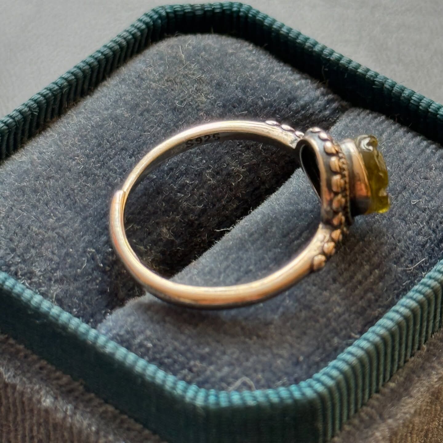 [原石] 西瓜碧璽 / 綠碧璽 925銀戒指（附戒盒）水晶戒指