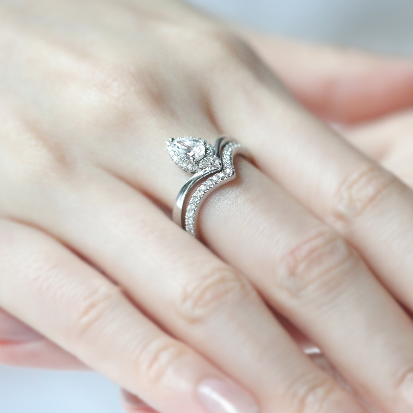 凝視 — GIA50分鑽石套戒