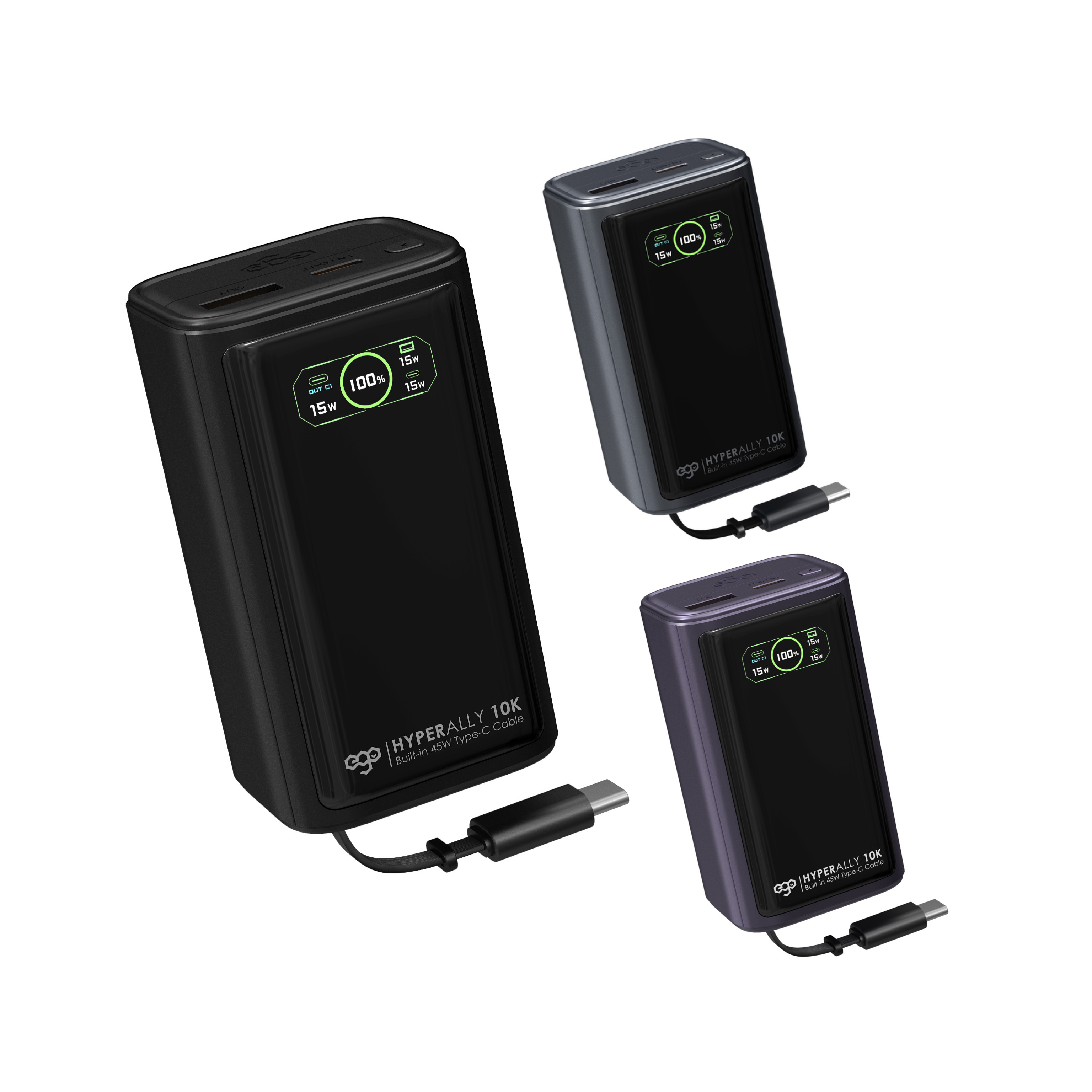 EGO Hyper Ally 10K @45W 延長線外置電