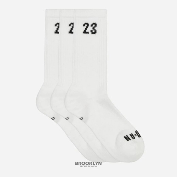 NIKE 長襪 JORDAN ESSENTIAL 白 喬丹 中高筒 三雙一組 襪子 DA5718-100