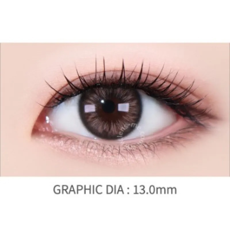 Lensme Melloy Rozy Choco｜月拋彩妝隱形眼鏡｜每盒2片