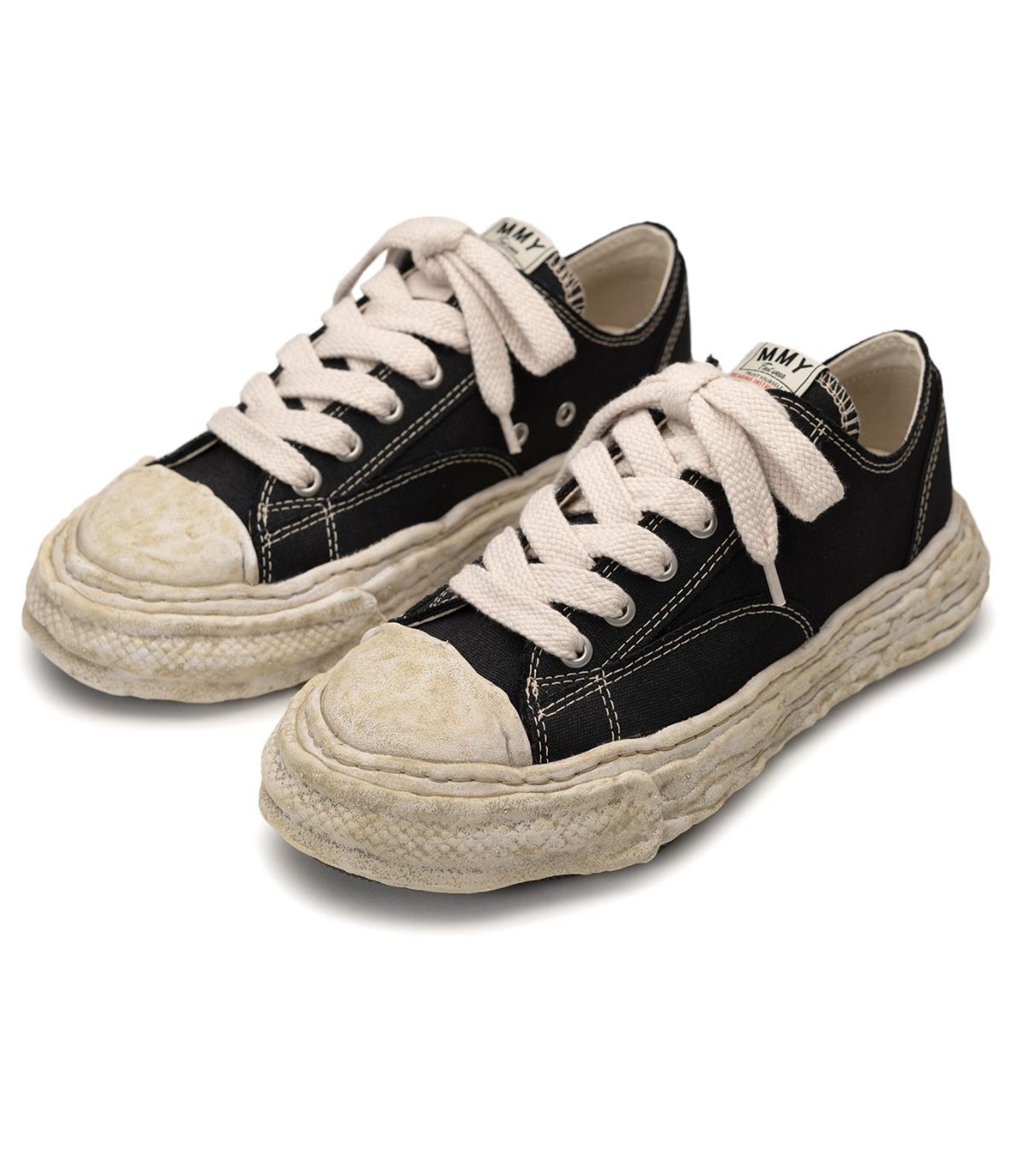 [現貨] MIHARA PETERSON23 OG Sole Garment Dyed Canvas Black | A14FW726